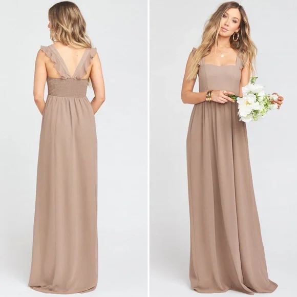 Show Me Your Mumu Dune Chiffon June Maxi Dress